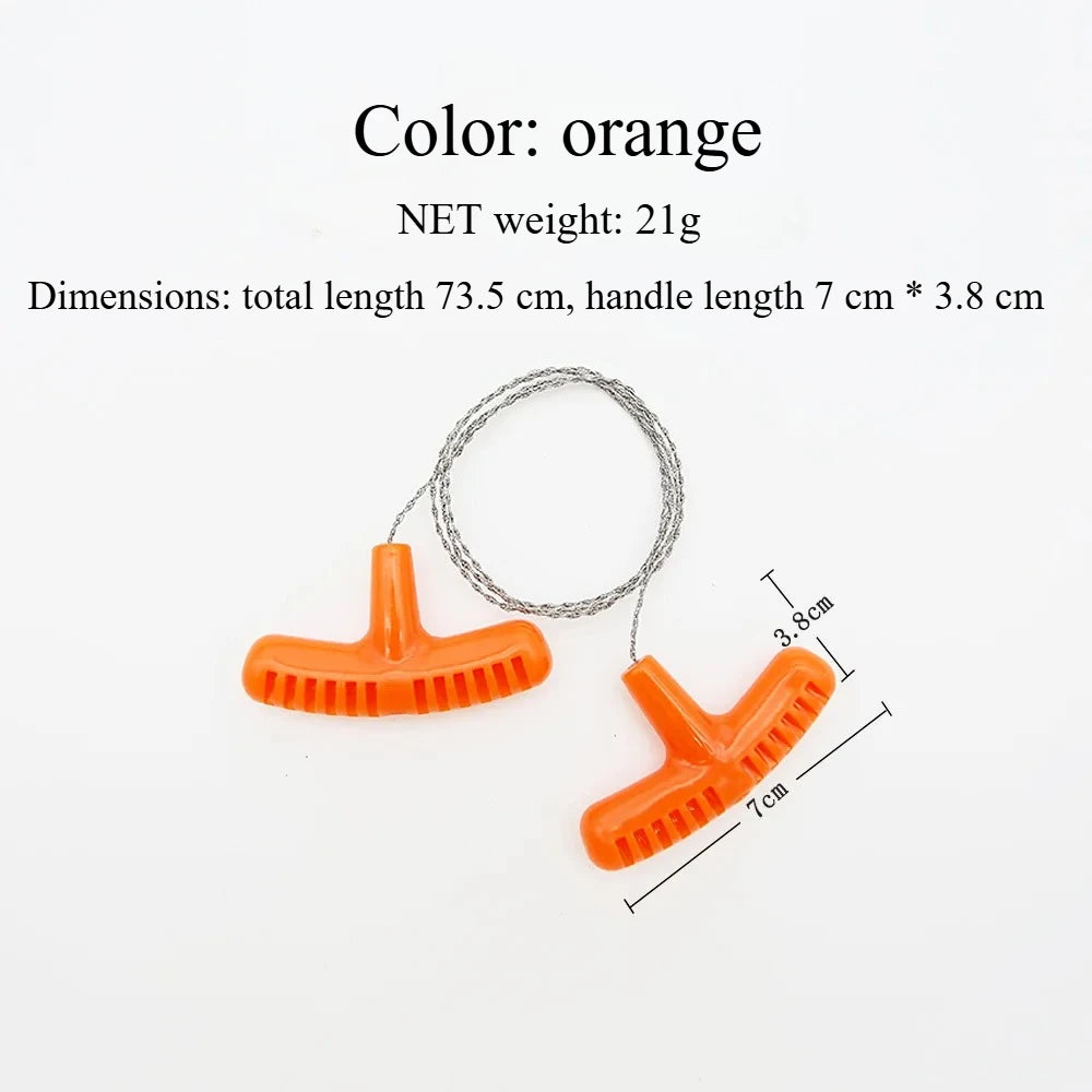 Survival Gear Steel Wire Kits Chain Saw Practical Portable Emergency Manual Hand Steel Travel Tools Outdoor Camping Hiking Rope