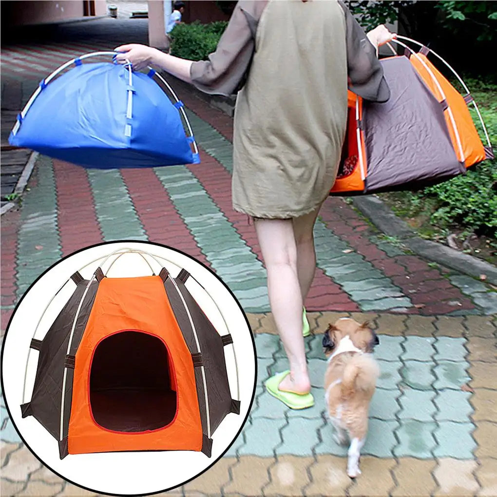 Waterproof Oxford Pets House Cat Playing Bed Puppy Tent Sun Protection Tents