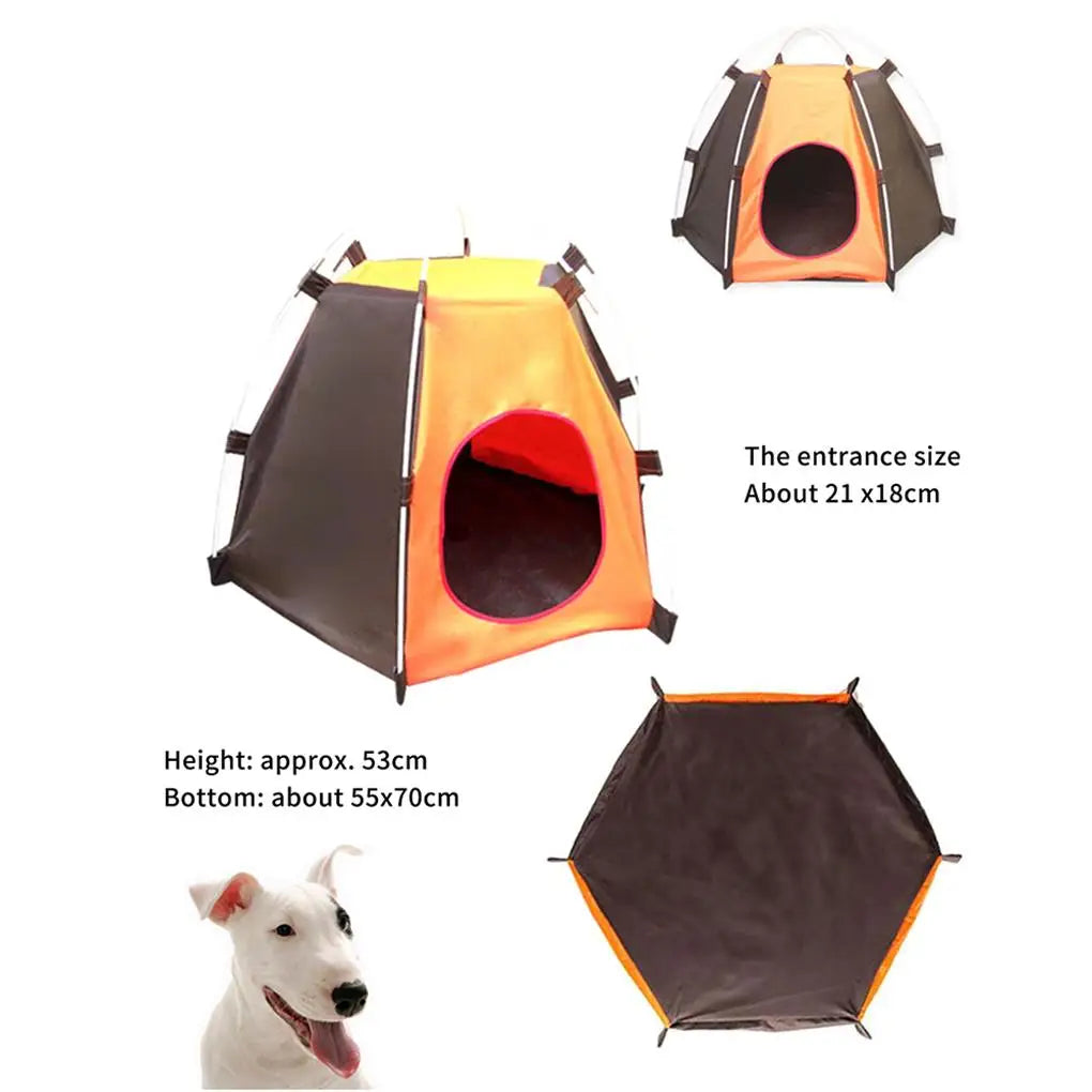 Waterproof Oxford Pets House Cat Playing Bed Puppy Tent Sun Protection Tents
